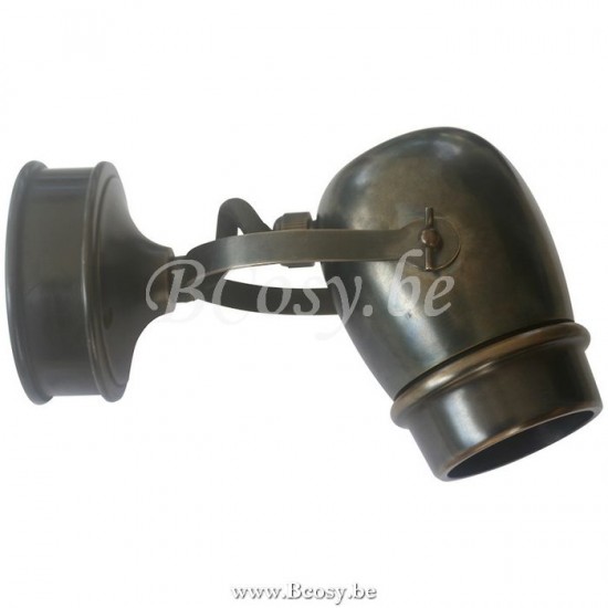 TerraLumi Authent Kleiner Messing-Wandstrahler Micro-oh von Authent - Außenleuchten TerraLumi Terra-Lumi TL2591* AUT# MICX001006.