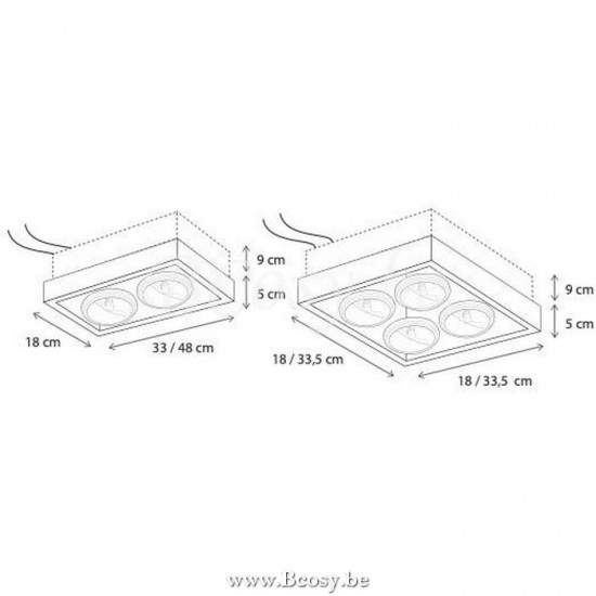 Authentage QCE0L4S33 Authentage Q-BRI Spot light recessed spot downlight G53 Bronze Authentage Recessed spots spotlights.