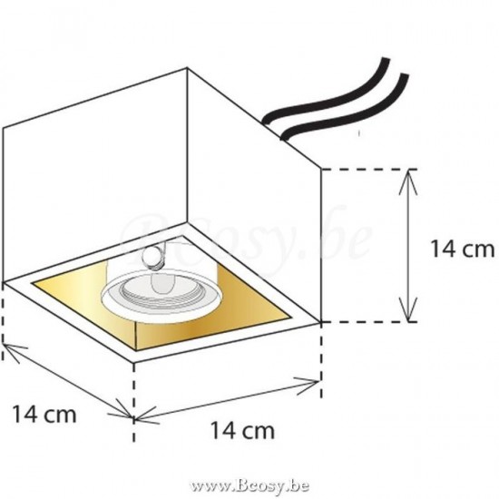 AUTHENTAGE Authentage Qbri Q-Bri comète build up 1L - 14 x 14 cm Bronze Authentage QCO0L1U14.