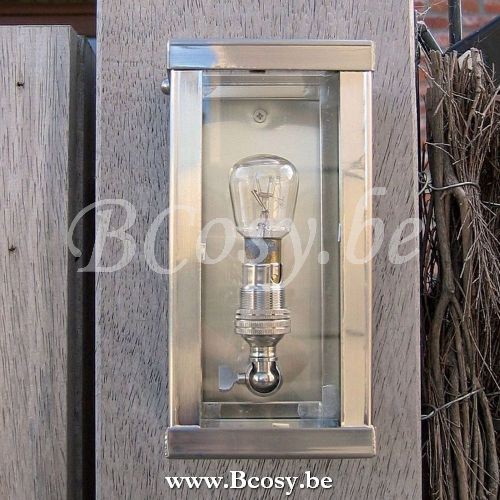 Authentage VIP201001 VITRINE buitenwand muurlamp BA15d Chrome Authentage Buitenwandlampen Buitenmuurlampen Gevelverlichting.