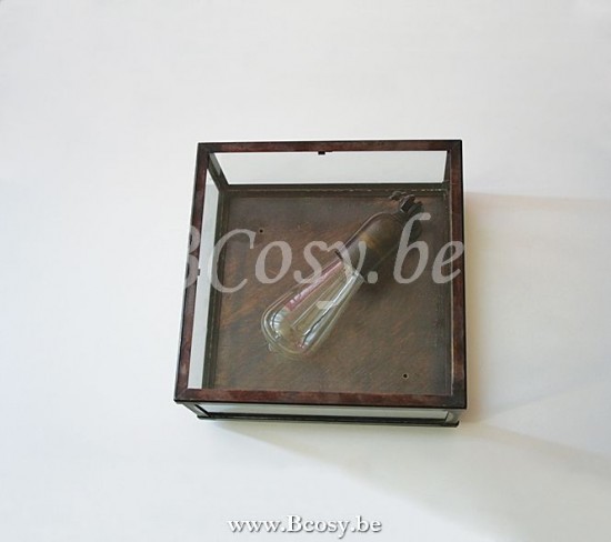 Lampentotaal Authentage Plafondlamp Vitrine 1L landelijk.