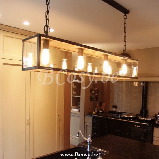 Authentage VIT004600 Authentage VITRINE suspension pendante E27 Bronze Authentage lampes suspendues suspensions pendantes.