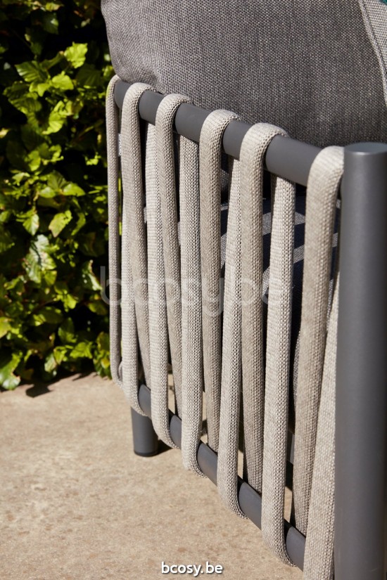 Diphano Switch Loungesets 1zit touw Aluminium Lava Weersbestendig Clay touw Onyx 30mm.