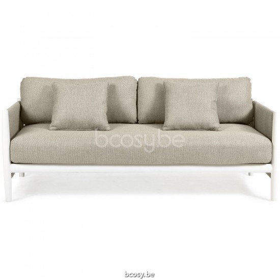 Diphano Switch Stapelbare 2,5-zits stof inclusief kussenset Aluminium Wit Frame Stof Weersbestendig Seagull.