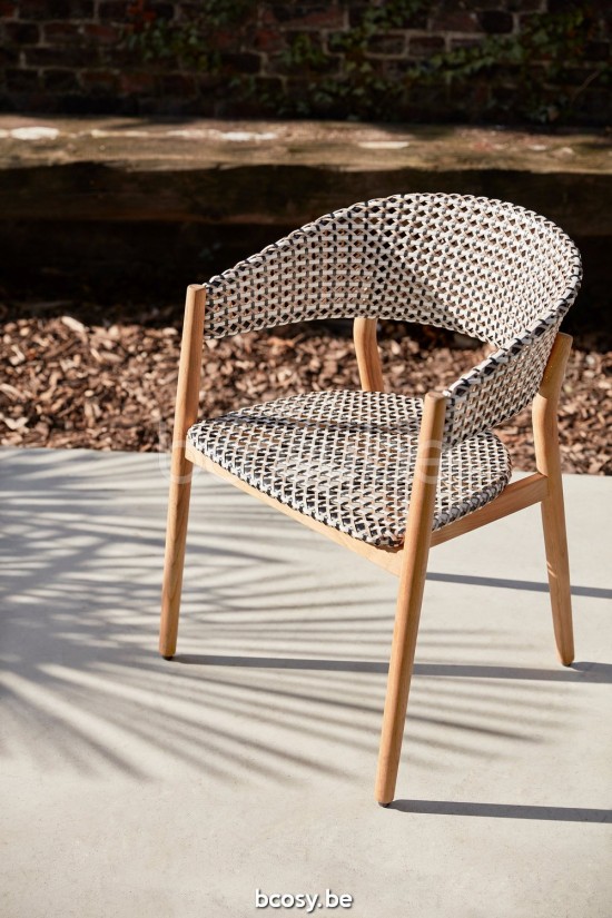 Diphano Spirit Tuinarmstoelen HDPE Naturel Teak HDPE Vichy.