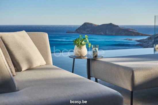 Diphano Coast Modular grote voetensteun Aluminium Lava Frame Stof Weersbestendig Silver.