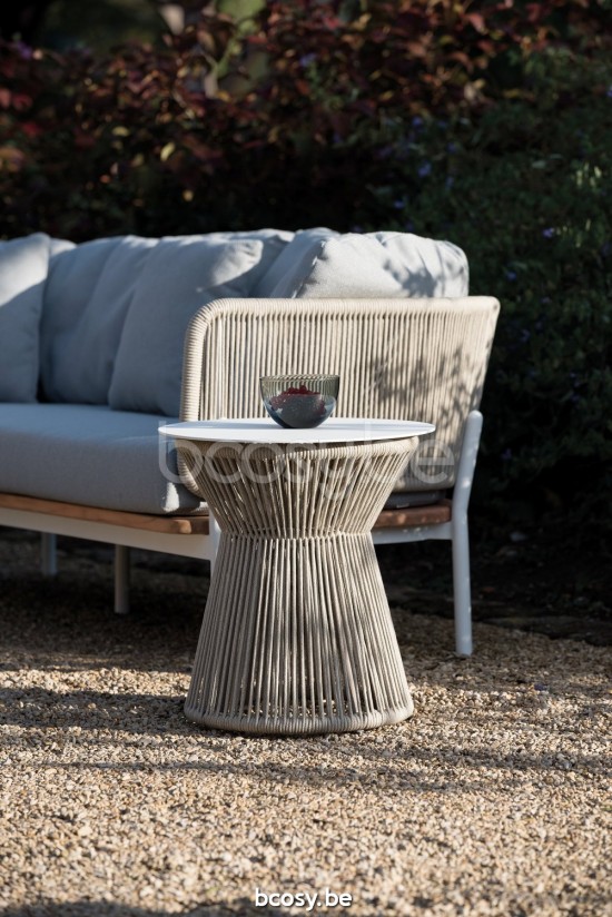 Diphano Omer garden outdoor lounge sets PCA White Rope Mineral 5mm.