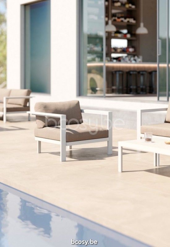 Diphano Cubic garden outdoor lounge sets PCA White.