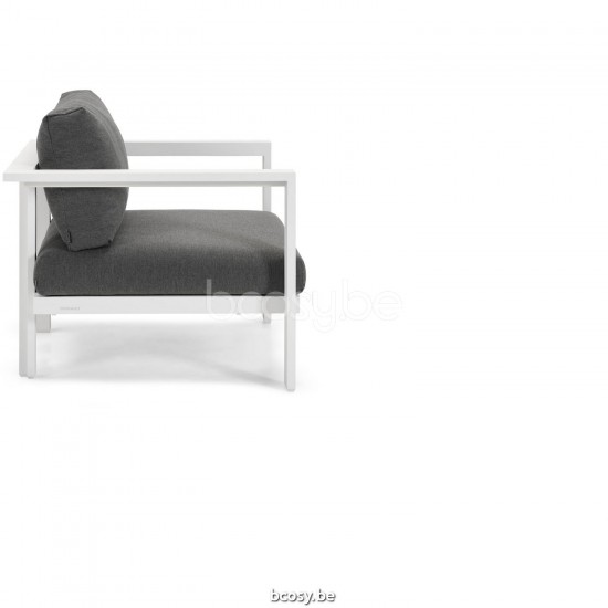 Diphano Cubic Stapelbare sunlounger Aluminium Wit Frame.