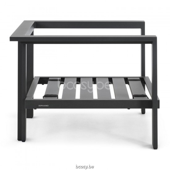 Diphano Cubic Stapelbare sunlounger Optionele kussenset Aluminium Lava Frame.