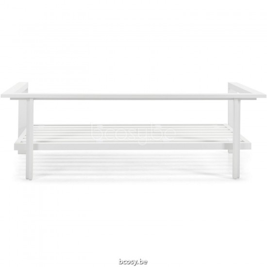 Diphano Cubic Modular Stapelbare 2,5-zits Optionele kussenset Aluminium Wit Frame.