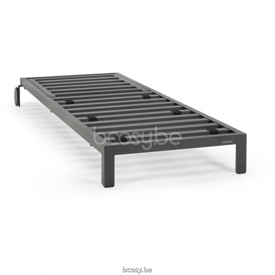 Diphano Cubic Stapelbare ligstoel met wielen Optionele kussenset Aluminium Lava Frame.