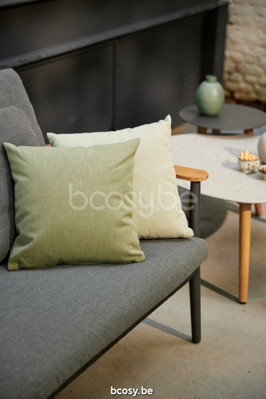 Diphano Ray 2-seater Optional cushion set Aluminium Lava Frame Rope Graphite 5mm.