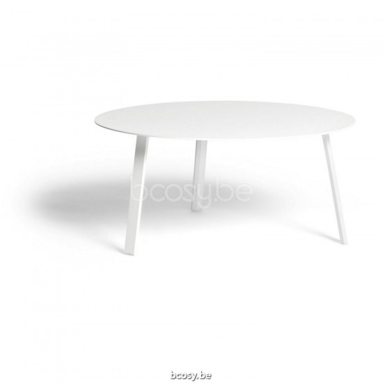 Diphano Easy-Fit side table elite S 80xR (36h) Aluminium White Frame.