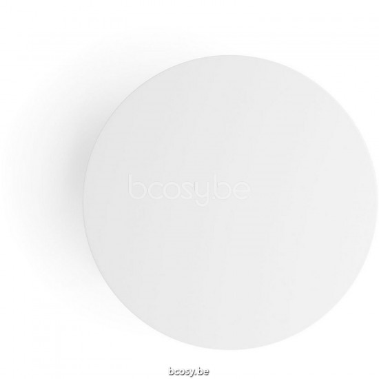 Diphano Ray salontafel B 42xR (43,5h) Aluminium Wit Frame Tafelblad Aluminium Wit.