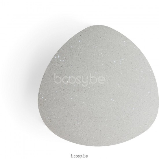 Diphano Ray salontafel organisch S 80xR (35,5h) Aluminium Lava Frame Tafelblad keramisch Fossil 9 mm opgelegd.