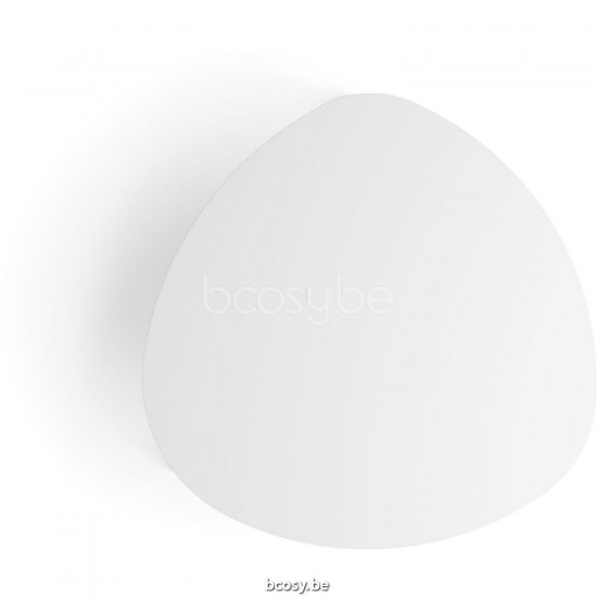 Diphano Ray salontafel organisch S 80xR (35,5h) Aluminium Wit Frame Tafelblad Aluminium Wit.