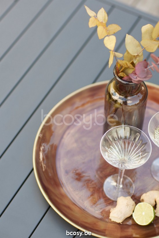 Diphano Metris table de jardin 226x90 Cadre Aluminium Lava.