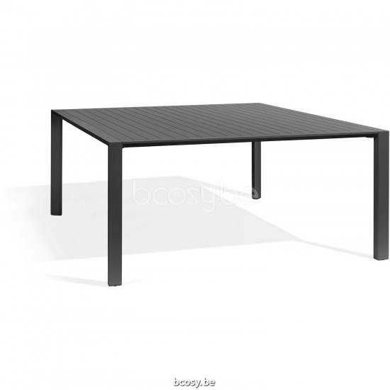 Diphano Metris dining table 160x160 Aluminium Lava Frame.