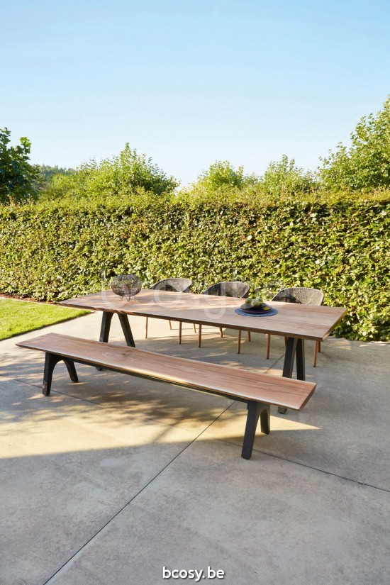 Diphano Pure tuintafels 280x100 Aluminium Lava.