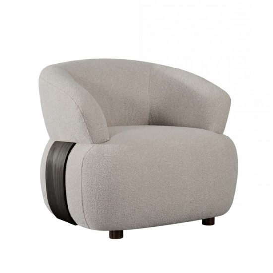 Draaifauteuil valenza 83x79x73 cm naturel touch zwart eiken perspectief