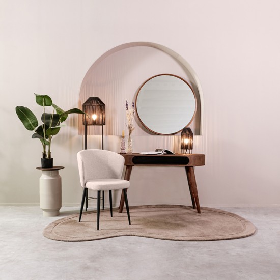 LABEL 51 Eetkamerstoel Wave Naturel Boucle.