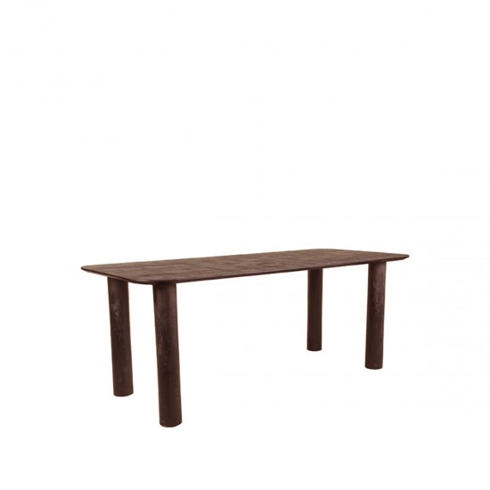 LABEL51 Eetkamertafel Lucy - Espresso - Mangohout - 200x90 cm.