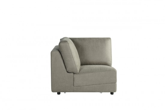 LABEL51 Bank Tivoli - Taupe - Micro Suede - Hoek.