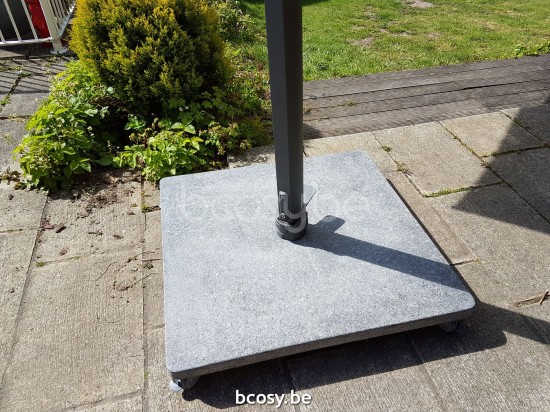 Jardinico ANTEGO Square Parasol Base Foot Stand 125 Kg Black.