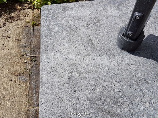 Jardinico ANTEGO Quadratischer Parasolfuss Sonnenschirmfuß 125 Kg Black.