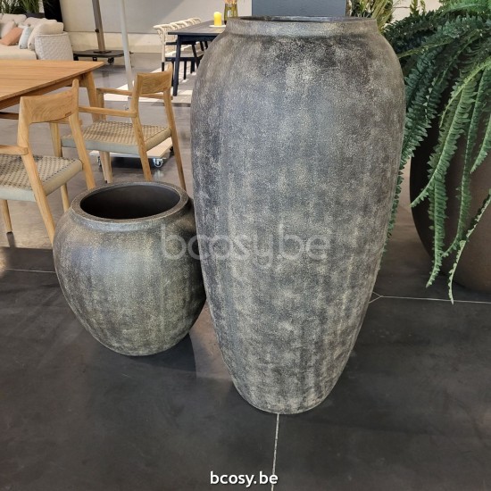 Jardinico ANTICO Round Plant Pot Vaso ø55 x 112 Bronzo.