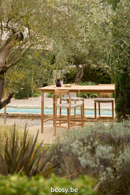 Jardinico DUNE Barchair Teck - Corde lin.