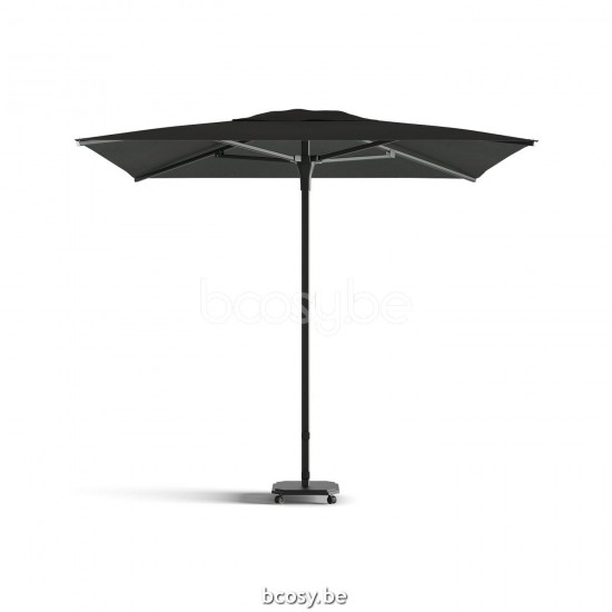 Jardinico JCP102 230x230 Vierkante Middenstam Parasol 2,3x2,3 Mast Zwart Doek Pitch Sunbrella Plus Marine cat3 UFJCP.102 CARACTERE.