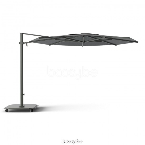 Jardinico JCP303 Ø350 Ronde Vrijhangende Parasol Ø3,5 Mast Antraciet-charcoal Doek Onyx Sunbrella Plus Marine UFJCP.303 CARACTERE.