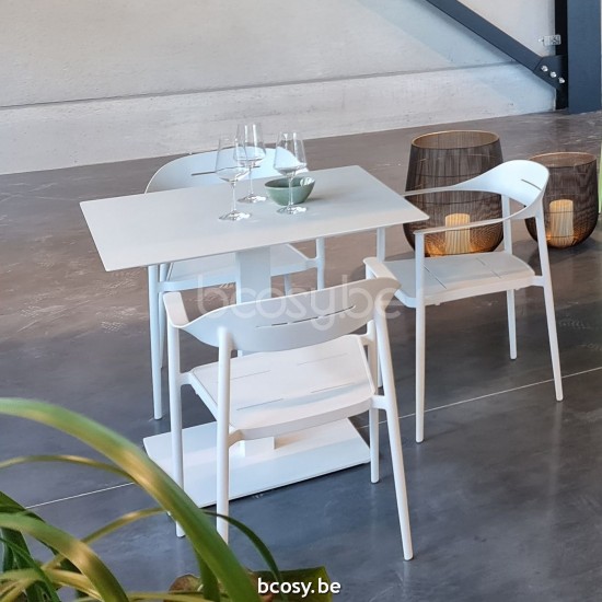 Jardinico KUDOS BISTRO Vierkante Bistrotafel 75x75 Wit.
