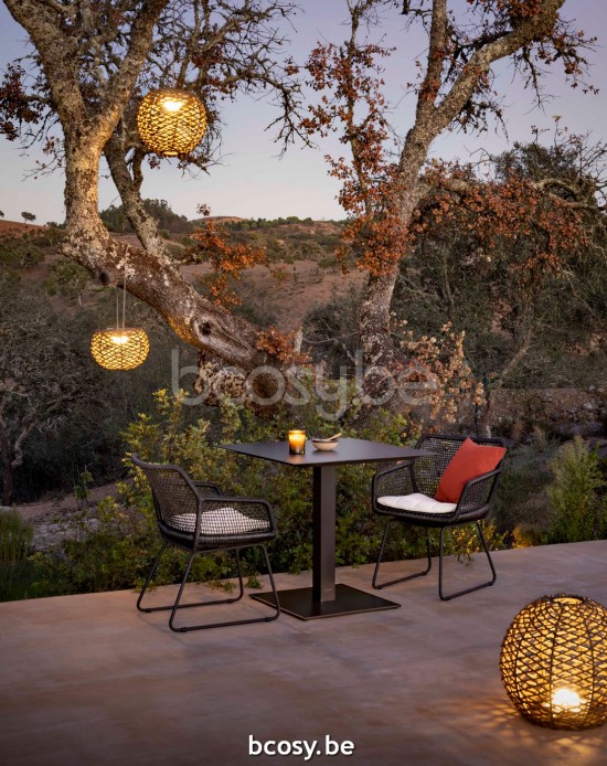 Jardinico KUDOS BISTRO Square Bistro Table 75x75 Black Powder Coated Aluminium.