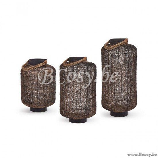 Jardinico JD-LI000009 MOROCCAN-MOROCAN Outdoor Tuin Buitenterras Windlicht brown