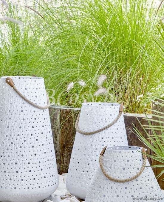 Jardinico MADRAS-MADDRAS JAR-LI000012 Outdoor Tuin Buitenterras Windlicht White