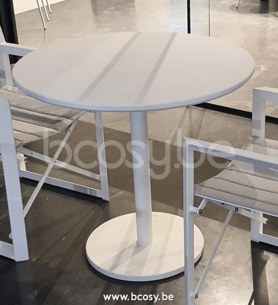 Jardinico MANTRA BISTRO Runder Bistrotisch Weisser White.