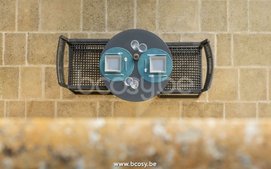 Jardinico MANTRA BISTRO Round Garden Table Anthracite Anthracite.