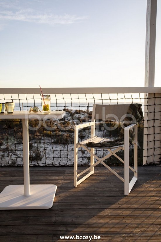  Jardinico MANTRA BISTRO Quadratischer Bistrotisch 75x75 Weiß Matt Pulverbeschichtetes Aluminium White.