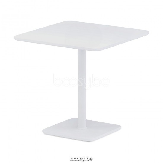 Jardinico MANTRA BISTRO Vierkante Bistrotafel 75x75 Wit White.