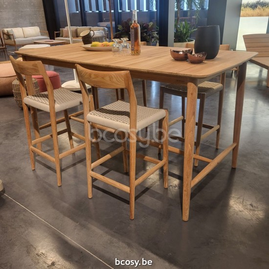  Jardinico NOA Rechteckiger Bar Tisch 200x100 Teakholz.