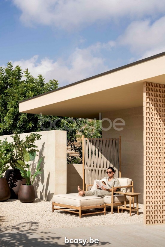  Jardinico NOA Gartentrenner hoch Teakholz - Schnur Artischock.