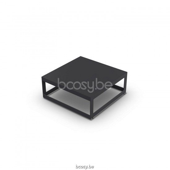 Jati Kebon Burford Tuinsalontafel Antraciet mat aluminium.