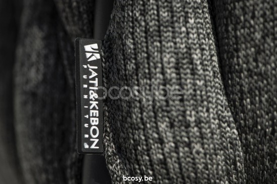 Jati Kebon Fortuna Socks Chaise de jardin avec accoudoirs Sunbrella natte sooty nat 10030 quick dry foam Aluminium anthracite.