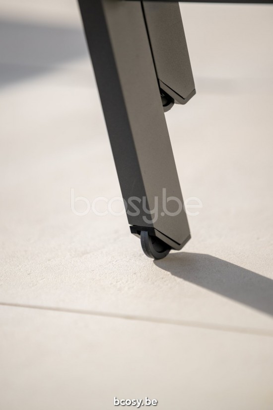 Jati&Kebon Sylt lits de jardin bain de soleil Fauteuils de relaxation chaises longues Aluminium anthracite mat.