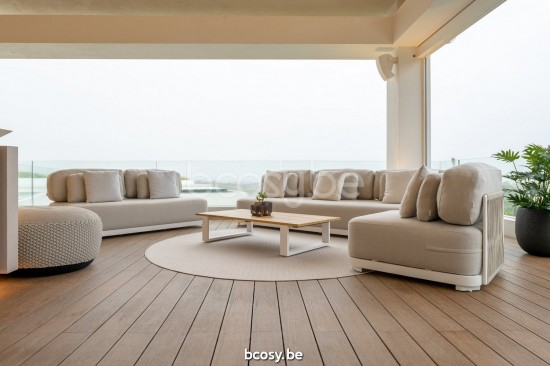 Jati&Kebon Durbuy garden outdoor lounge sets White mat aluminium.