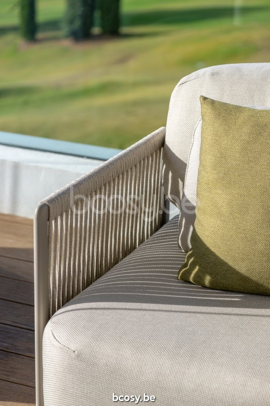 Jati&Kebon Durbuy salons de jardin détente 1 place Couleur sable.