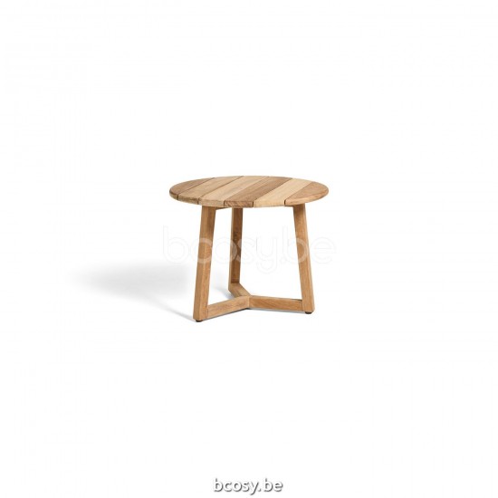 Jati Kebon Koozy Side Table Teak Natural Smooth D45x36.